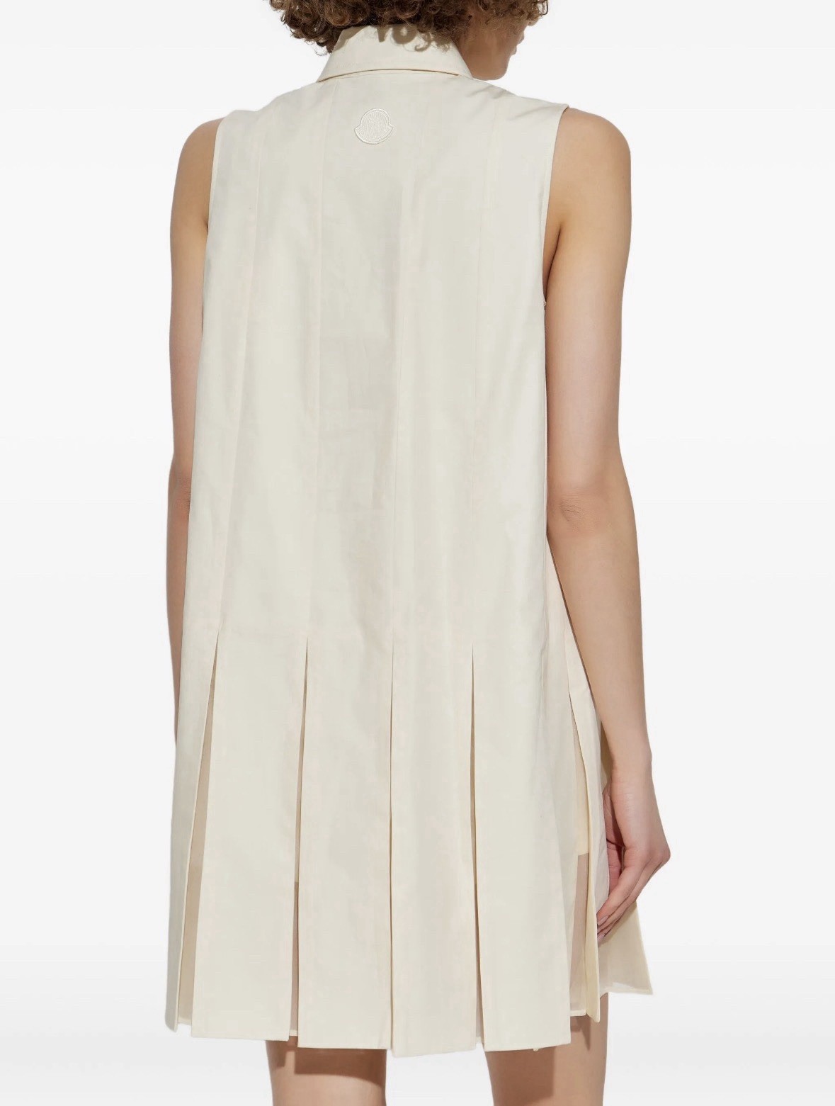 Moncler Pleated Poplin & Silk Organza Mini Shirt Dress W/ Shorts 100% Authentic thumbnail 4