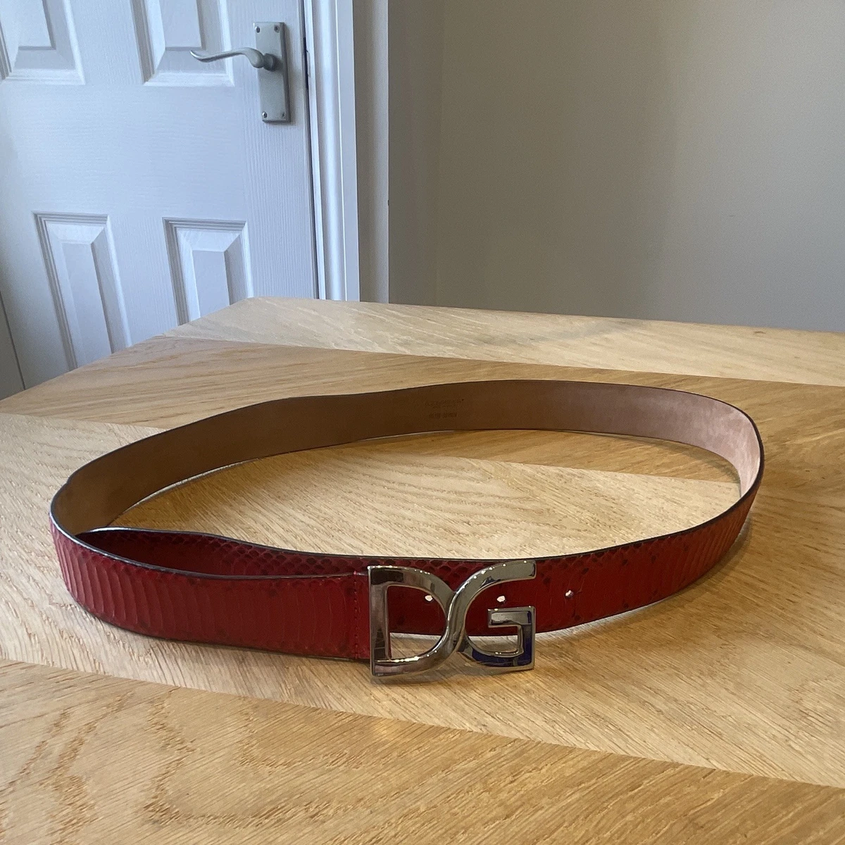 Dolce & Gabbana Canvas Leather Belt Women’s Size 40 Beige Brown Dolce & Gabbana Belts for Women | The RealReal main image 4