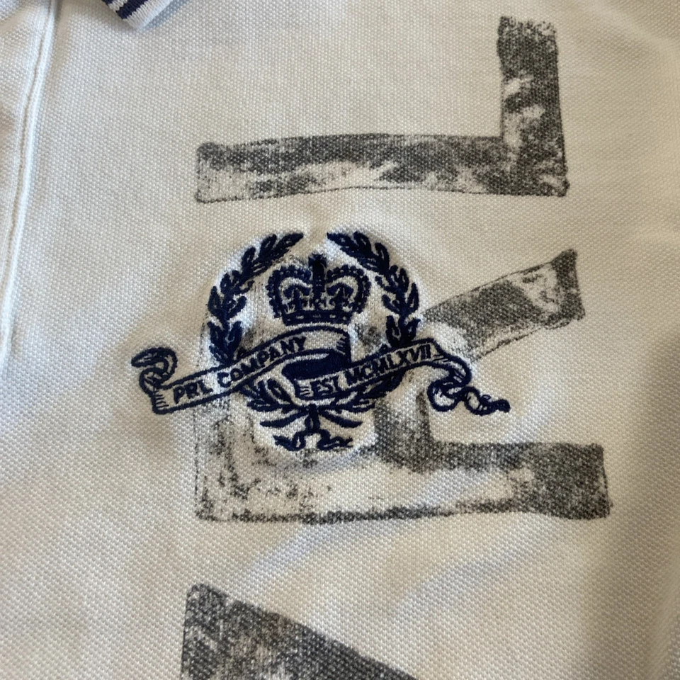 Camisa Polo Ralph Lauren Para Hombres DEFECTUOSA Cricket Ajuste Personalizado Grande Logo Blanco L Foto 2 de 4