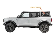 Fits 2021-2025 Ford Bronco 4 Door Driver Left Side Rear Quarter Window Glass