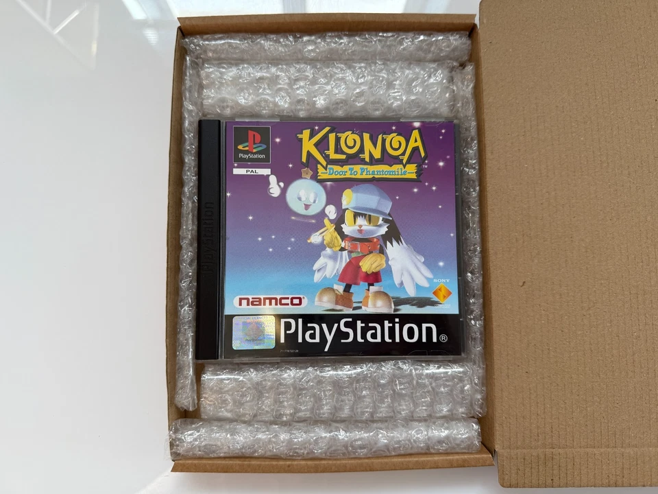Klonoa Door to Phantomile PS1 - UK PAL VGC CIB with Point Blank Demo - Tracked - Image 2 of 4