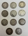 Lot of (11) Barber Quarters, see desc for years