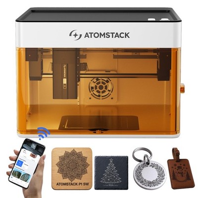 Atomstack P1 Mini   tragbare 5-W-Lasergravurmaschine, 110 × 110 