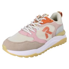 Image of Ladies Rieker Lace Up Ultra Grip Trainers With Soft Removable Insoles: W2506
