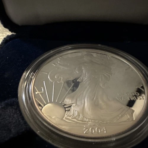 U.S. Mint 2004 American Eagle 1 oz Proof Silver Coin .999 Fine