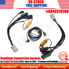 For Dodge Durango 2014 Base To 2021 Premium Led Headlight Conversion Cables Us