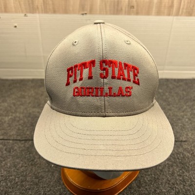 Fanthread Pitt State Gorillas Spell Out Snapback Cap Adult Adjustable Gray Hat