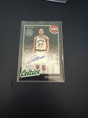 2025-26 Topps NBA Jordan Walsh 45th Anniversary Autograph Celtics Black /10
