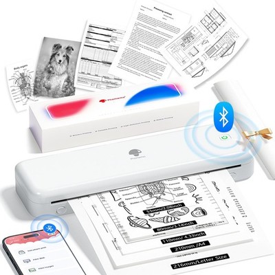 Phomemo M834 Thermodrucker A4 Mobiler Drucker Bluetooth für Smartphone Laptop