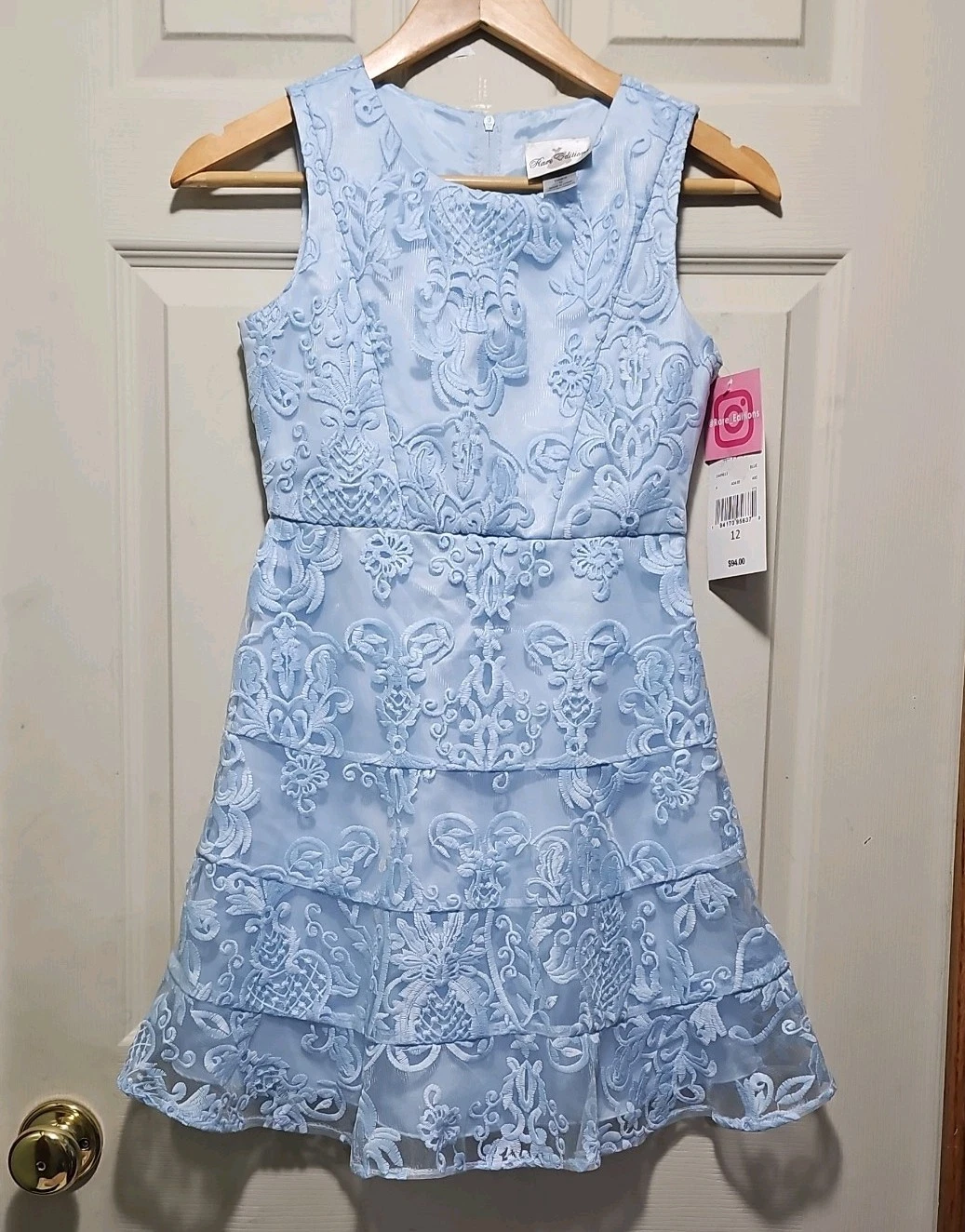 NWT Rare Editions Girls 12 Garden Party Dress Sleeveless sky Blue
Opens in a new window or tab