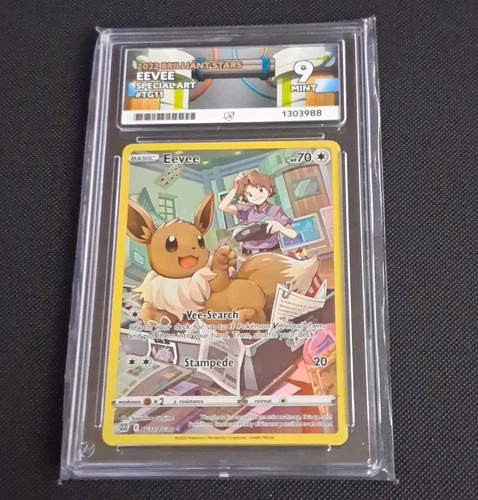 Ace Grading 9 2022 Pokémon TCG Eevee Special Art Holo TG11/TG30