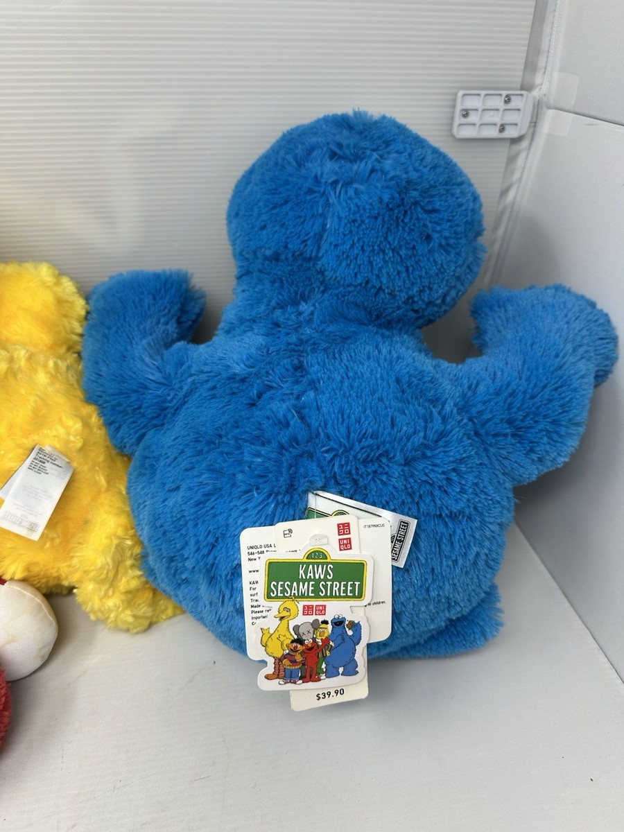 UNIQLO KAWS Sesame Street Plush SET Doll Elmo Cookie Monster