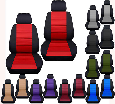 Two tone Front set car seat Covers Fits 2008 to 2021  Dodge Challenger