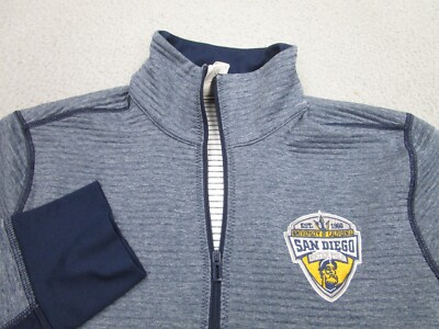 UCSD Tritons Sweater Womens M Blue Adidas Track Jacket Volleyball UC San Diego