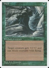 Web *PLAYSET* 4x MtG Fourth Edition 4ED SP/NM