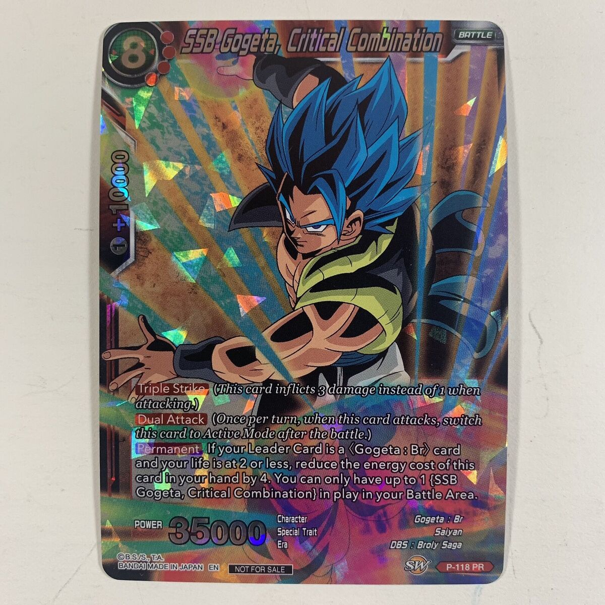 SSB Gogeta, Critical Combination - Promotion Cards - Dragon Ball