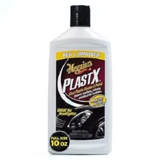 Clear Plastic Cleaner Polish MeguiarS PlastX Headlights Windows Plexiglass 10 Oz