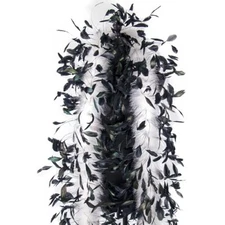 Black Chicken Feathers White Turkey Feather 2Meter Decor Plume Carnival Clothing