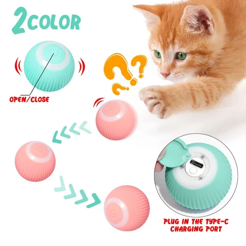 Smart Cat Toys Automatic Rolling Ball For Cats Training - Picture 7 of 13