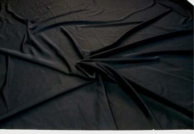 Fabric Nylon Spandex way stretch Solid Black NLY03
