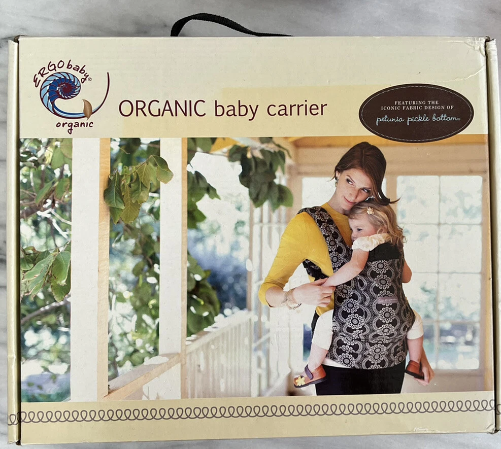 Petunia Pickle Bottom X ERGO Baby Carrier Black Organic Innsbruck Print