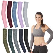 Cooling Compression Sleeves UV Sun Protection Sports For Men Women Arm Sleeves