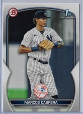 2023 Bowman - Prospects 1st Marcos Cabrera #BP-46 (RC) New York Yankees
