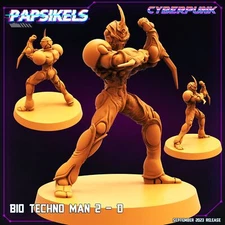 Bio Techno Man 2 - D | DnD Miniatures | Tabletop Gaming | Tabletop Miniature 