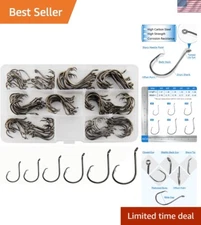 Catfish Fishing Hooks - Corrosion-Resistant Circle Hooks Set for Freshwater Fish