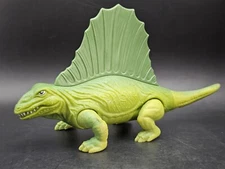 VTG 1987 Playskool Definitely Dinosaurs Green 8" DIMETRODON SAILBACK Loose