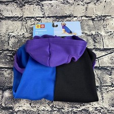 Lego x Target Medium Dog Hoodie Sweatshirt Color BlockBlue Black Purple