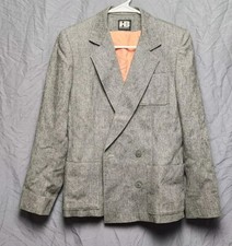VTG Harve Benard Wool Blazer Jacket Womens 8 Gray