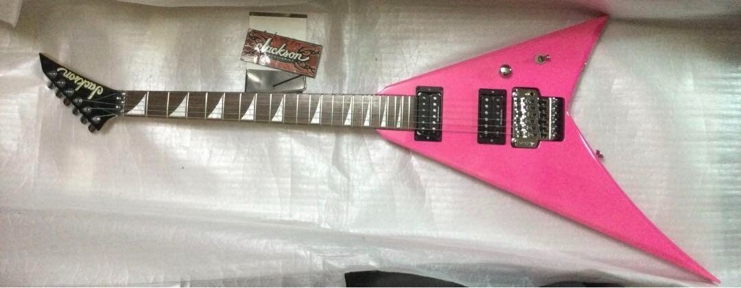 Jackson RR RandyRhoads V Pink FloydRose Metal Vintage Rare Guitar