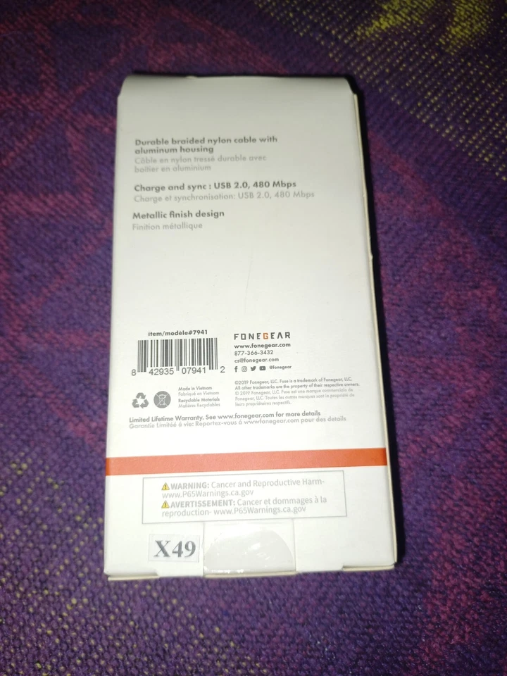 Fuse 7941 Micro to USB Charge and Sync Cable 6 ft. Black - Image 4 of 4