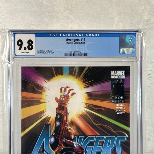 AVENGERS #12 NM MARVEL 2011 - IRON MAN INFINITY GAUNTLET CGC 9.8 MCU KEY - 第 2/3 張圖片