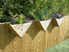 90° Triangle / Over The Fence Panel Hook - Decking Planter Window Basket Display