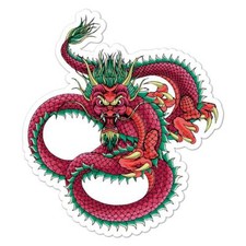 Chinese Dragon, Vinyl Decal Sticker, Indoor Outdoor, 3 Sizes, 8218