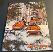 1977 RUPP SNOWMOBILE SALES BROCHURE 4 PAGES NICE H11