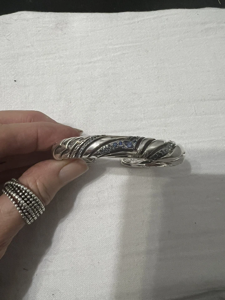 💕Pulsera brazalete de plata de ley John Hardy Lahar Foto 2 de 4