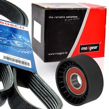 BOSCH 6PK1180 Keilrippenriemen + Rolle für SWIFT SPLASH PUNTO MITO AGILA FIAT