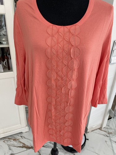W Neu Rabe Shirt Stretch T-Shirt Metall Applikation Schmetterling 50 XXXL Pulli - Bild 17 von 24