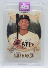 2025 Topps Archives Ke'Bryan Hayes Auto 1/1 Ginter Chrome RC Pirates
