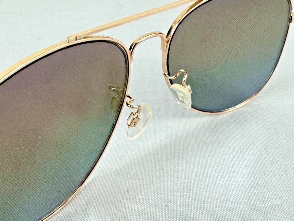 Gafas de sol Aeropostale para mujer o unisex oro rosa aviador multicolor polarizadas Foto 4 de 4