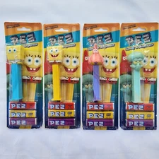 Nickelodeon SpongeBob SquarePants Pez Candy Dispensers Lot of 4New In Package