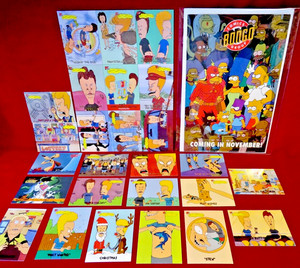 The Simpsons & Bevis & Butthead Promo's & 19 Trading Cards Asst. 1993-1994