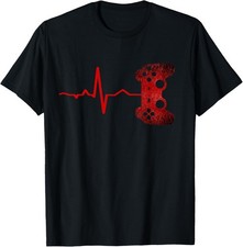 Gamer Heartbeat Gamer Gaming Video Games Boys Teen Gift Unisex T-Shirt