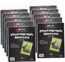 100 Pack 6x8 Photo Sleeves Acid-Free Archival Quality for Photos and Artwork