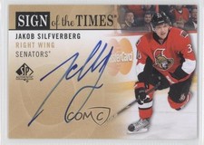 2012-13 SP Authentic Sign of the Times Jakob Silfverberg #SOT-JS Auto 3m5
