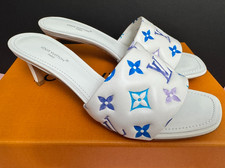 Louis Vuitton Revival Leather Mules Monogram By The Pool 2023 size 8 womens /38