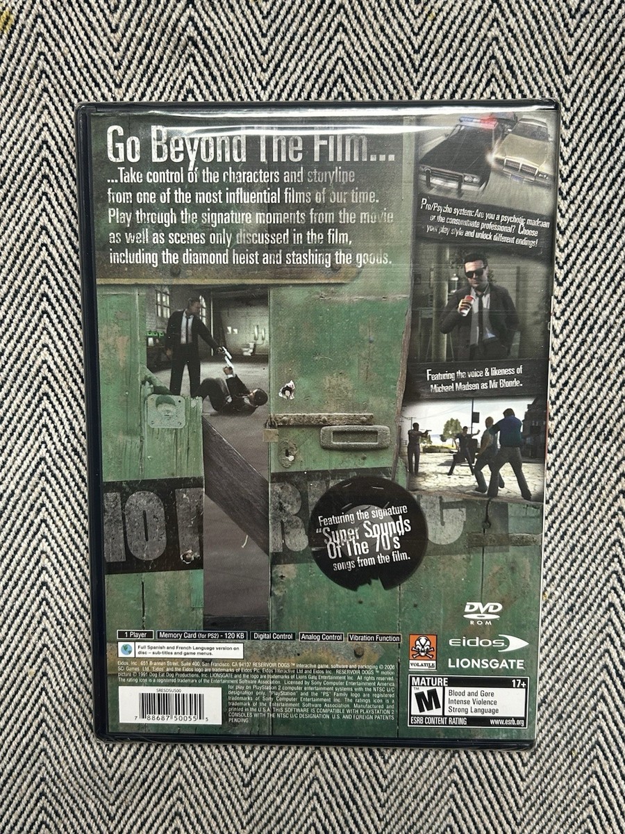 RESERVOIR DOGS PLAYSTATION 2 Ps2 On EUR 9,90 - FR